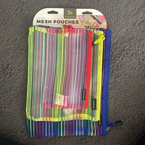 Travelon Set Of 3 Mesh Pouches, Travel Bags, Travel Pouches